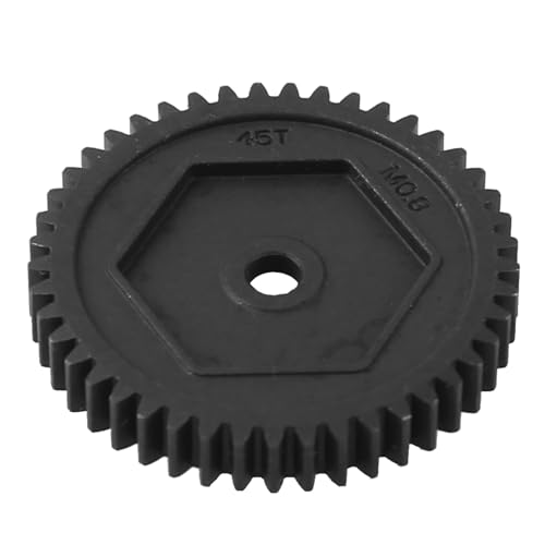 Hobbypark 45T M0.8 Steel Metal Spur Gear for Traxxas TRX4 TRX-4 RC Crawler Car Spare Parts,Compatible with 32-Pitch,Replace 8053