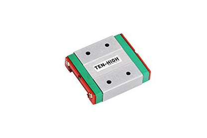 TEN-HIGH MGW7 50mm Linear Guide Rail Linear Motion Slide Rails Linear Motion Products, for 3D Printer and CNC Machine, 2pcs Rails + 2pcs MGW7C Block Bearings (Widened Rail) - size: 50mm, style: MGW7