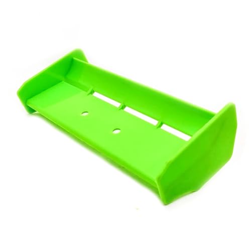 1/10 RC Car Force Rear Spoiler High Down Force Body Wing Tail Compatible with 1:10 Scale RC Off Road Short Course Truck Buggy Racing Car (Green) - color: Green