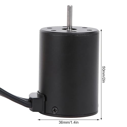 Drfeify 3650 3900KV Brushless Motor, 60A Sensorless Water Proof RC ESC Kit for 1/10 RC Truck
