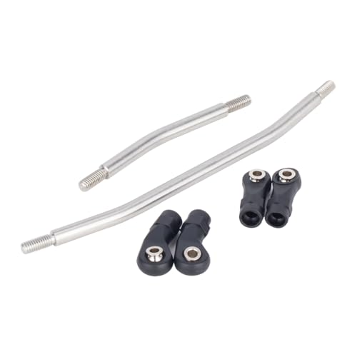 Stainless Link Rod 313mm Wheelbase Linkage for SCX10 II 90046 90047 | Stainless Steel,Durable & Corrosion-Resistant,10Pcs Set,Upgrade for Axial SCX10 II AX90046/AX90047 Rock Crawlers.
