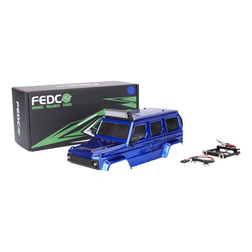 SCX24 Body Magnetic Stand with Lights for SCX24 Upgrades | PC Front and Rear Body for SCX24 Bronco JLU C10 Basecamp 1/24 RC Crawler - style: Blue