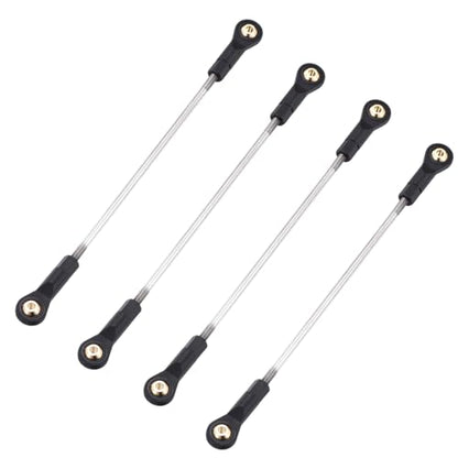 MECCANIXITY 2Pcs Adjustable Turnbuckles Camber Links, 134-144mm Turnbuckle Rod Steering Servo Linkage with M3 Ball Head Rod Ends for RC Car Replace Parts DIY - size: 134-144mm