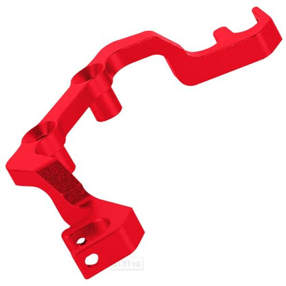 RC 7075 Aluminum Front Tie Rods w/Stabilizer Upgrades Part for 1/10 Slash 4x4 lcg,7075 Aluminum Alloy Front Tie Rods Hop Ups,Red - color: Red - (Upgrades)