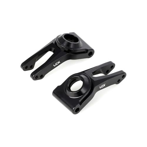 LCX Racing 1/10 RC Crawler Car Rear Hub Set Carriers for RC Truck Arrma Fury, Upgrades Parts Accessories (Black) - color: Black