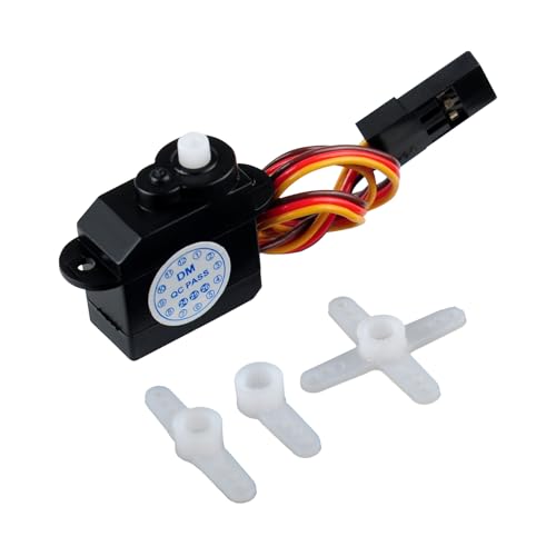 Micro 2.1g Servo DM-S0020 Super Mini Digital Servo 2g Ultra-Lightweight Coreless Servo for RC Hobby Helicopter (Pack of 4)