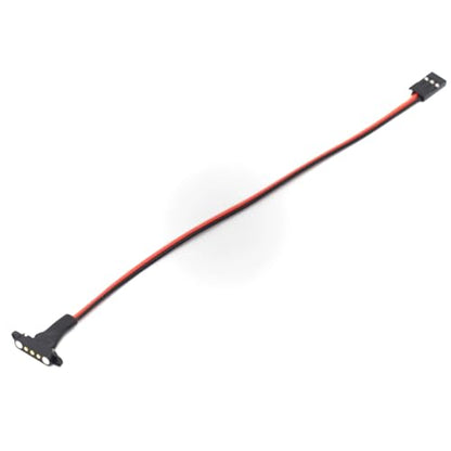 1sets 3Pin Magnetic Snap-on JR Extension Cable for RC Cars Models,Trucks Robotics DIY Electronics,Remote control lamp group magnetic suction extension cable,Quick disassembly Connector (20cm) - size: 20cm