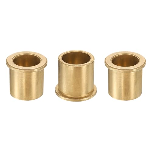 uxcell 3Pcs Flange Sleeve Bearings, 25mm Bore x 32mm OD x 35mm Length, Self-Lubricating Sintered Bronze Bushings - size: 25mm Bore x 32mm OD x 35mm Length