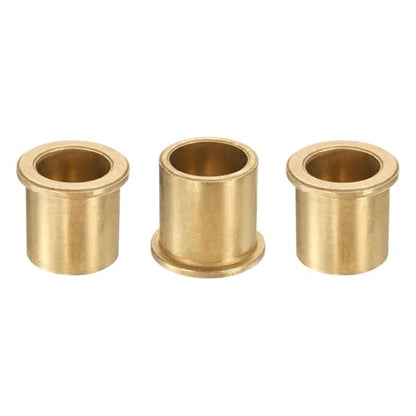 uxcell 3Pcs Flange Sleeve Bearings, 25mm Bore x 32mm OD x 35mm Length, Self-Lubricating Sintered Bronze Bushings - size: 25mm Bore x 32mm OD x 35mm Length