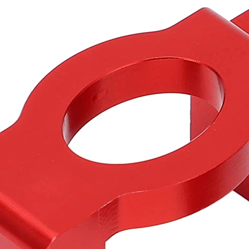 Metal C Hub Carrier Caster Blocks C Shaped Wheel Seat Base Set High Performance RC Car Upgrade Parts for 1/6 Shredder Model Durable Aluminum Alloy Construction (Red) - color: Red