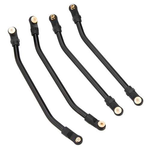 MEUS RACING SCX24 Links Double Bent Links High Clearance Chassis Links Set for Axial SCX24 Gladiator AXI00005 1/24 RC Crawler (Aluminum Alloy) - color: Aluminum Alloy
