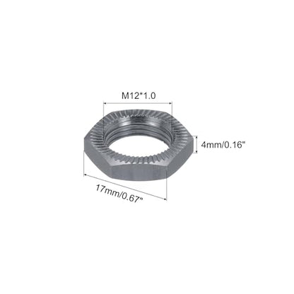 MECCANIXITY Aluminum 17mm RC Wheel Nut Thread M12x1.0mm Hex Wheel Nuts RC Wheel Nut for 1/8 RC Model Car Trucks Off Road Car Upgraded Parts Pack of 16(Titanium Color) - color: Titanium Color