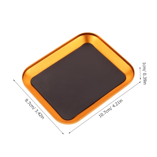 Zerodeko RC Screw Tray Aluminum Alloy Tool for Model Repair Metal Parts Organizer Compatible RC Cars and Drones Sturdy Storage Bowl for Screws and Nuts