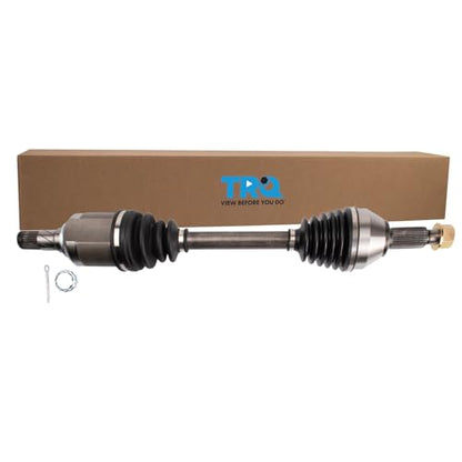 TRQ Front Driver Side CV Axle Assembly Compatible with 2015-2018 Nissan Altima V6 3.5L 2016-2021 Maxima V6 3.5L - style: CSA32514