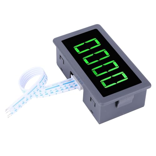 Digital Tachometer for Motor Speed Measurement, Hall Effect Sensor RPM Meter with LED Display, DC 8-24V Range 10-9000