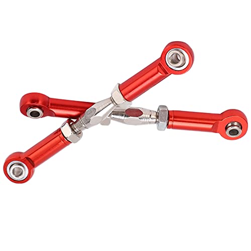 Front Sway Bar Kit with 2.7 inch Aluminum Alloy Arms High Tensile Strength Front Anti Roll Bar Suspension Stabilizer for 1 7 Remote Control Cars Lightweight Sturdy RC (Red) - color: Red