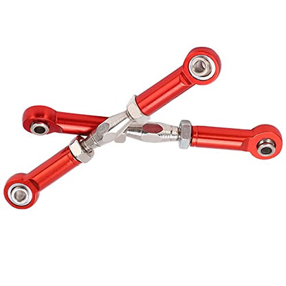 Front Sway Bar Kit with 2.7 inch Aluminum Alloy Arms High Tensile Strength Front Anti Roll Bar Suspension Stabilizer for 1 7 Remote Control Cars Lightweight Sturdy RC (Red) - color: Red
