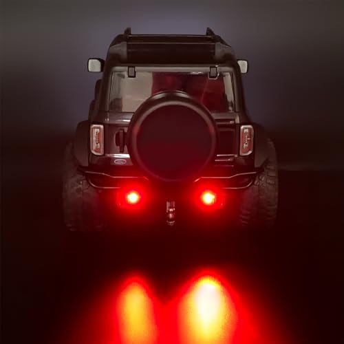 Aluminum Front and Rear Bumper Set Upgrades for TRX4M Bronco 1/18th RC Crawler Truck Car Parts - color: Front&rear Bumper