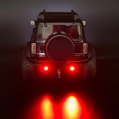 Aluminum Front and Rear Bumper Set Upgrades for TRX4M Bronco 1/18th RC Crawler Truck Car Parts - color: Front&rear Bumper