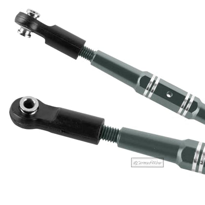 RC Turnbuckles Camber Links Upgrades Part for 1/10 Outcast/Kraton 4x4 4S V2 BLX,Alloy Aluminium Links Steering Linkage Turnbuckles Tie Rods Linkage Set,Titanium - color: Titanium(1set)