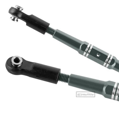 RC Turnbuckles Camber Links Upgrades Part for 1/10 Outcast/Kraton 4x4 4S V2 BLX,Alloy Aluminium Links Steering Linkage Turnbuckles Tie Rods Linkage Set,Titanium - color: Titanium(1set)