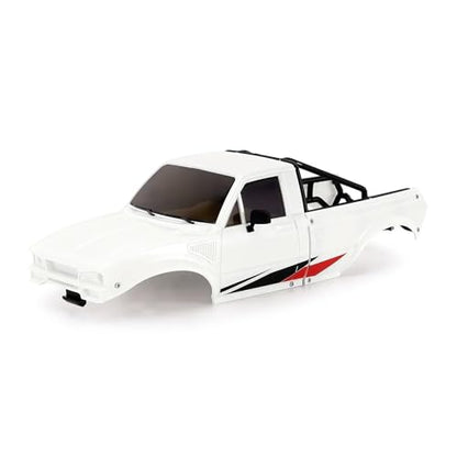RC Upgrade Accessories for TRX4M for Defender for Bronco 1/18 IR60 for Pickup Hard Body Shell with Bed Rack RC Crawler Car Accessories Modification RC Car Parts(White) - size: White