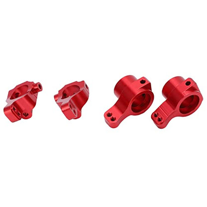 RC Block C Hub Carrier, Aluminum Alloy Steering Cup Upgrade Part Set for LOSI 22S 1/10 Rear Drive Short Course Truck (Red - color: Red