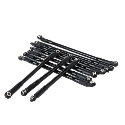 RC Models Parts For Axial For SCX10 II 90046 For 1/10 RC Crawler Car 10Pcs/Set Metal Link Set Plastic Rod End