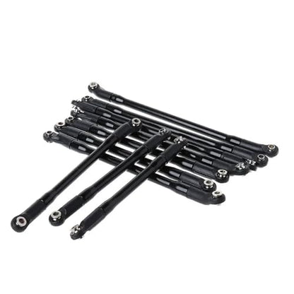 RC Models Parts For Axial For SCX10 II 90046 For 1/10 RC Crawler Car 10Pcs/Set Metal Link Set Plastic Rod End