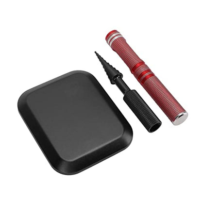 RC Repair Tools Kit, Punch Cross Wrench Body Reamer Set for Remote Control Model Upgrade Maintenance, Aluminum Alloy Stainless Steel RC Car Part with Magnetic Screw Tray, Universal (Black) - color: Black