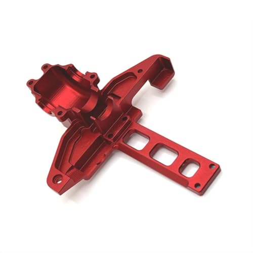 Upgrade Aluminum Alloy Spare Parts Full Set RC Car Accessories Fitting for Hyper Go H16BM H16GT H16DR MJX 1/16 JC16EP Brushless High Speed Trucks (RED,16190 Metal Rear Gearbox Cover) - size: 16190 Metal Rear Gearbox Cover