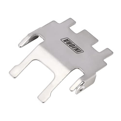 INJORA Stainless Steel Skid Plate Chassis Armor Axle Protector for TRX4M