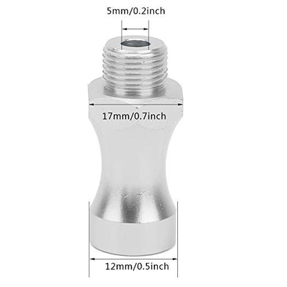 12Pcs Aluminum Alloy RC Wheel Hub Adapter, 1/10 to 1/8 RC Model Car Part, 12mm to 17mm Hex Drive Hub Coupling with 30mm Wheel Extension for Off - Road RC Trucks (Silver) - color: Silver