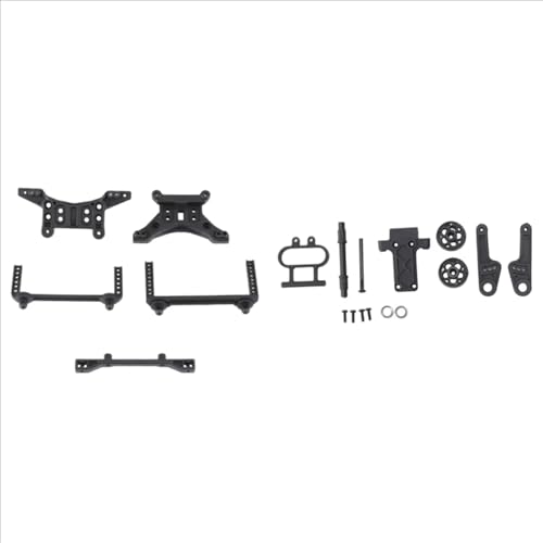 RC Car Accessories Compatible with HBX 16889 16889A 16890 16890A SG1601 RC Car Upgrades Parts Accessories 2 Set Wheelie Bar Shock Towers Body Posts