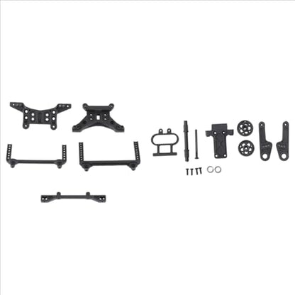 RC Car Accessories Compatible with HBX 16889 16889A 16890 16890A SG1601 RC Car Upgrades Parts Accessories 2 Set Wheelie Bar Shock Towers Body Posts