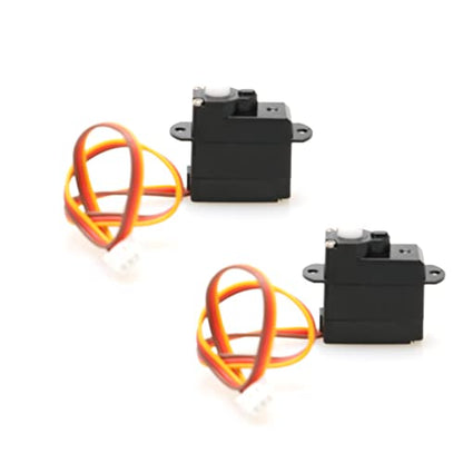 2PCS 2g 3.7/4.2/5V Micro Digital Servo Motor High Torque Steering Gear with JST/Dupont Interface RC Airplane Kit for Model Robot Helicopter Boat Car Fixed Wing Drone(JST Plug DC 5V) - color: 2pcs Jst Plug Dc 5v