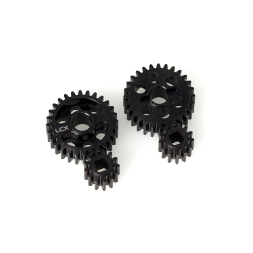 LCX Racing 1/8th RC Crawler Car Hard Steel Front Rear Axle Portal Drive Gear Set 32P 28T/13T for Axial AXP8 Gilamon 2.2，Upgrades Parts Accessories