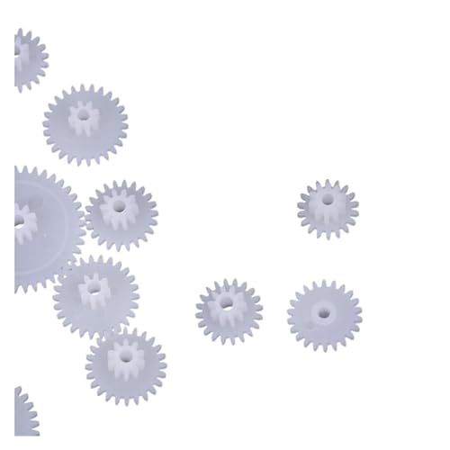 58 Pcs DIY Plastic Drive Toy Gears Set for RC Car Double Reduction Gears and Parts Single Shaft Motor Transmission Gear