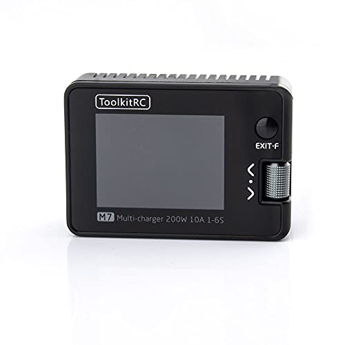 Original ToolkitRC M7 200W 10A DC Balance Charger Discharger for 1-6S Lipo Battery with Voltage Servo Checker ESC Receiver Signal Tester