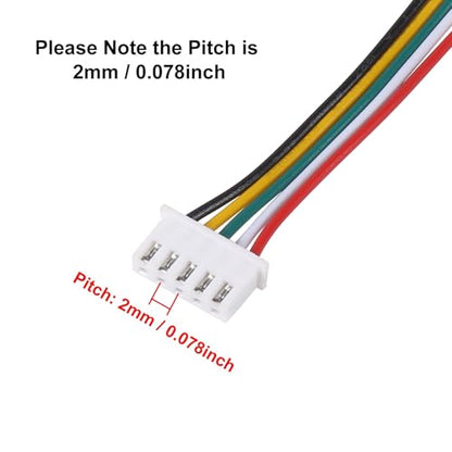 Alinan 20pcs JST-XH2.54mm 5 Pin Connector Kit, Included 10pcs Mini 5 Pin 24AWG Female Connector Plug with 150mm Cable Wire and 10pcs Micro 5Pin Male Connector Plug - color: 5Pin 24AWG 150mm Cable