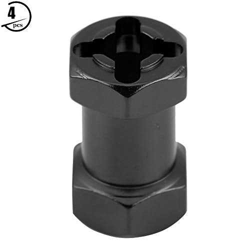 RC Wheel Spacer, Durable 4pcs Metal Hex Hub Extension Adapter for RC Trucks Buggies Crawlers Off-Road Models