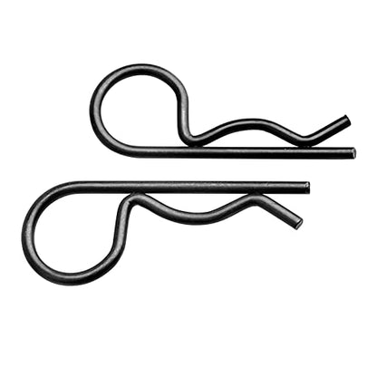 20pcs HobbyPark Universal RC Car Body Clips and Retainer for All 1/10 1/12 Scale Arrma Traxxas Axial SCX10 Losi Redcat HPI Exceed Scale Models Black Pins - size: 1.2mm Rod Black Clips