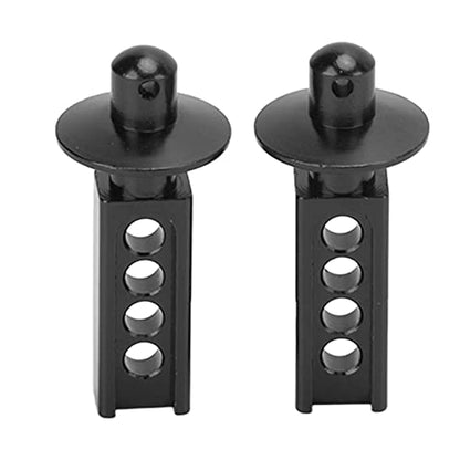 plplaaoo Aluminum RC Car Body Post 2Pcs Shell Holder Mounts for Mini E Revo Slash 1:16 Scale RC Upgrade Parts Accessories Blue (Black) - color: Black