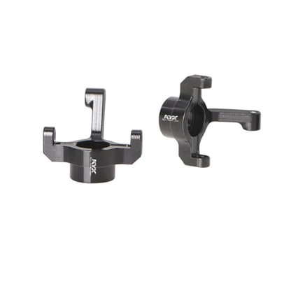 KYX Racing Aluminum Front Steering Knuckle Upgrades Parts Accessories for 1/24 RC Crawler Car LOSI Micro-B Buggy