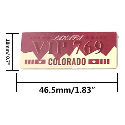 2PCS HIRCQOO Metal RC Car License Plate Decorations Accessories Compatible with Traxxas TRX-4 Tamiya CC01 Axial SCX10 D90 1/10 RC Crawler Car (VIP769) - style: VIP769