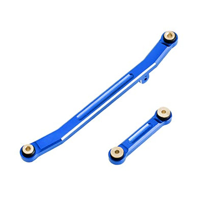 HobbyPark High Clearance Links Set Steering Rod Tie Upgrades for Axial SCX24 Deadbolt AXI90081 B17 Upgrades 1/24 RC Crawler Car (Blue)