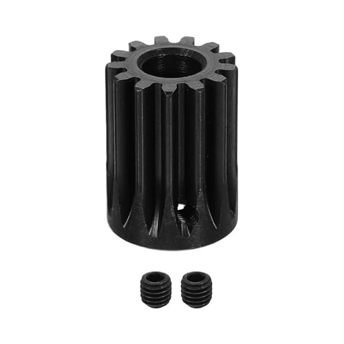 uxcell 1.5 Mod 13T Spur Gear 10mm Bore, 1045 Steel Pinion Gear Black Surface Treatment, 20°Pressure Angle, for Spur Rack and RC Model Car or Motor DIY - size: 1.5 Mod 13T, 10mm
