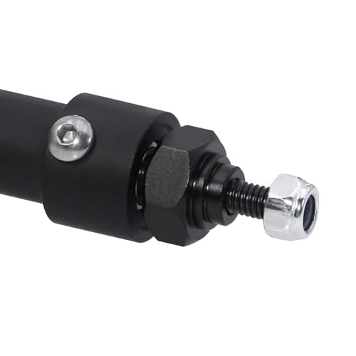 CNC Aluminum Front Rear Straight Axle for 1/10 RC Crawler Axial SCX10 II Vanquish VS4-10 Chassis (Black) - color: Black