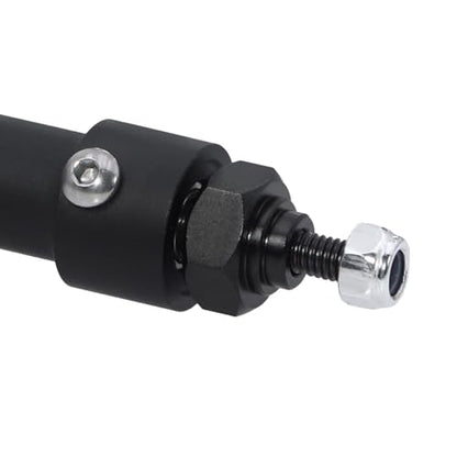 CNC Aluminum Front Rear Straight Axle for 1/10 RC Crawler Axial SCX10 II Vanquish VS4-10 Chassis (Black) - color: Black
