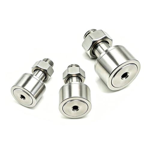 1Pcs CF4 SUS304 Stainless Steel Cam Follower Bearing KR12 Curve Roller Bearing M4X12X20 mm - size: M4X12X20